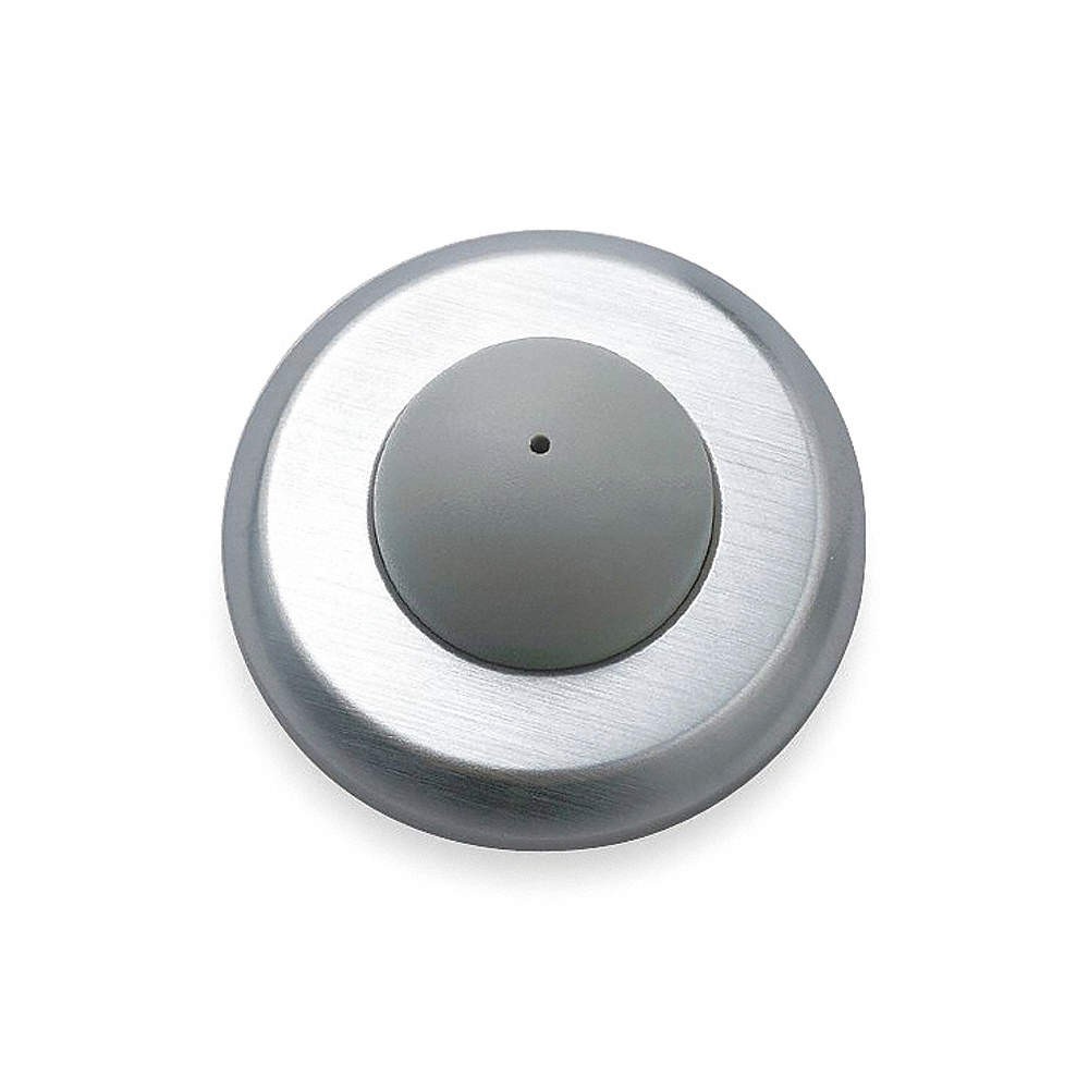 ROCKWOOD 406 US26D Door Stop,Wall Mount,Satin Chrome 457D33