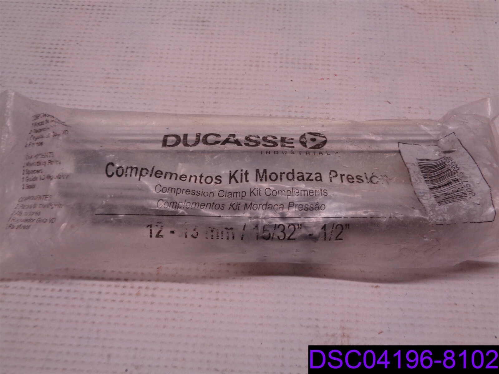 Qty = 2: Ducasse Intl. Compression Clamp Kit 12-13 mm, 15/32″ – 1/2″