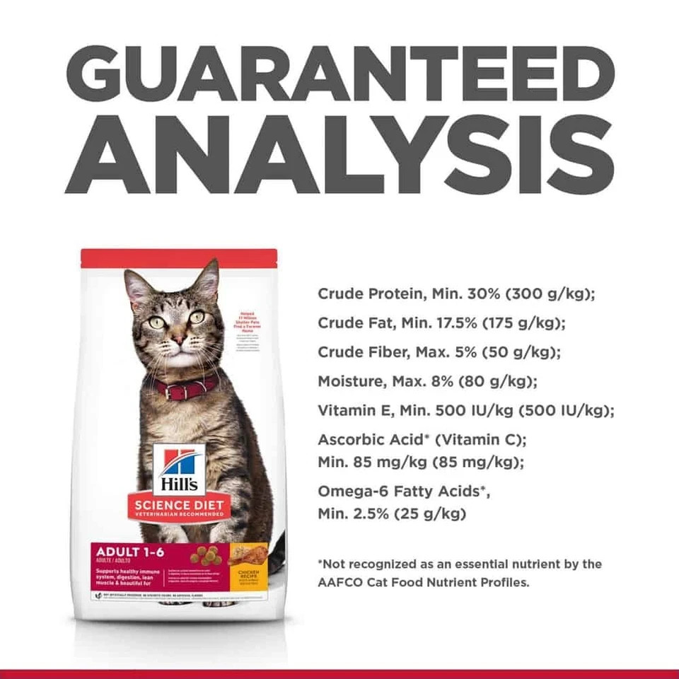 Hill’s Science Diet Adult Chicken Recipe Dry Cat Food 16 LB Bag