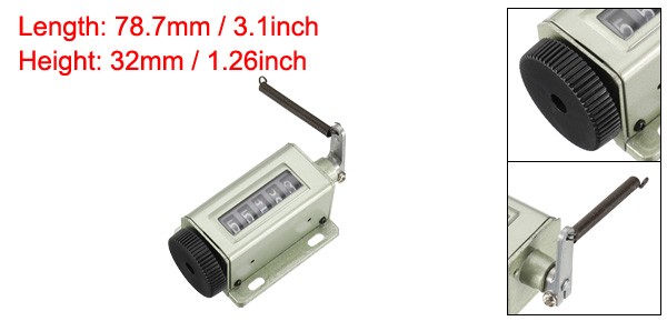 Manual Tally Counter 5 Digit Resettable Tally Counter Hand Mechanical Clicker