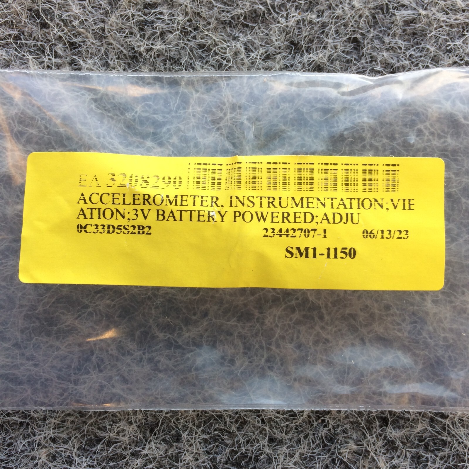 WAITES ACCELEROMETER INSTRUMENTATION 2AUGB-M001 25402-M001 SM1-1150 AB C8 4F