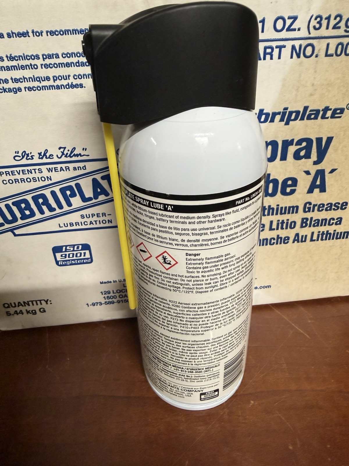 Lubriplate L0034-063 Spray Lube “A” White Lithium Grease 11oz Can – Case of 9