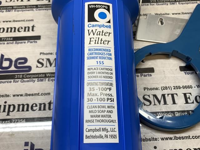 NEW Campbell Water Filter w/Bypass Valve – VIH-SSOPQ – 9-325183 w/Warranty