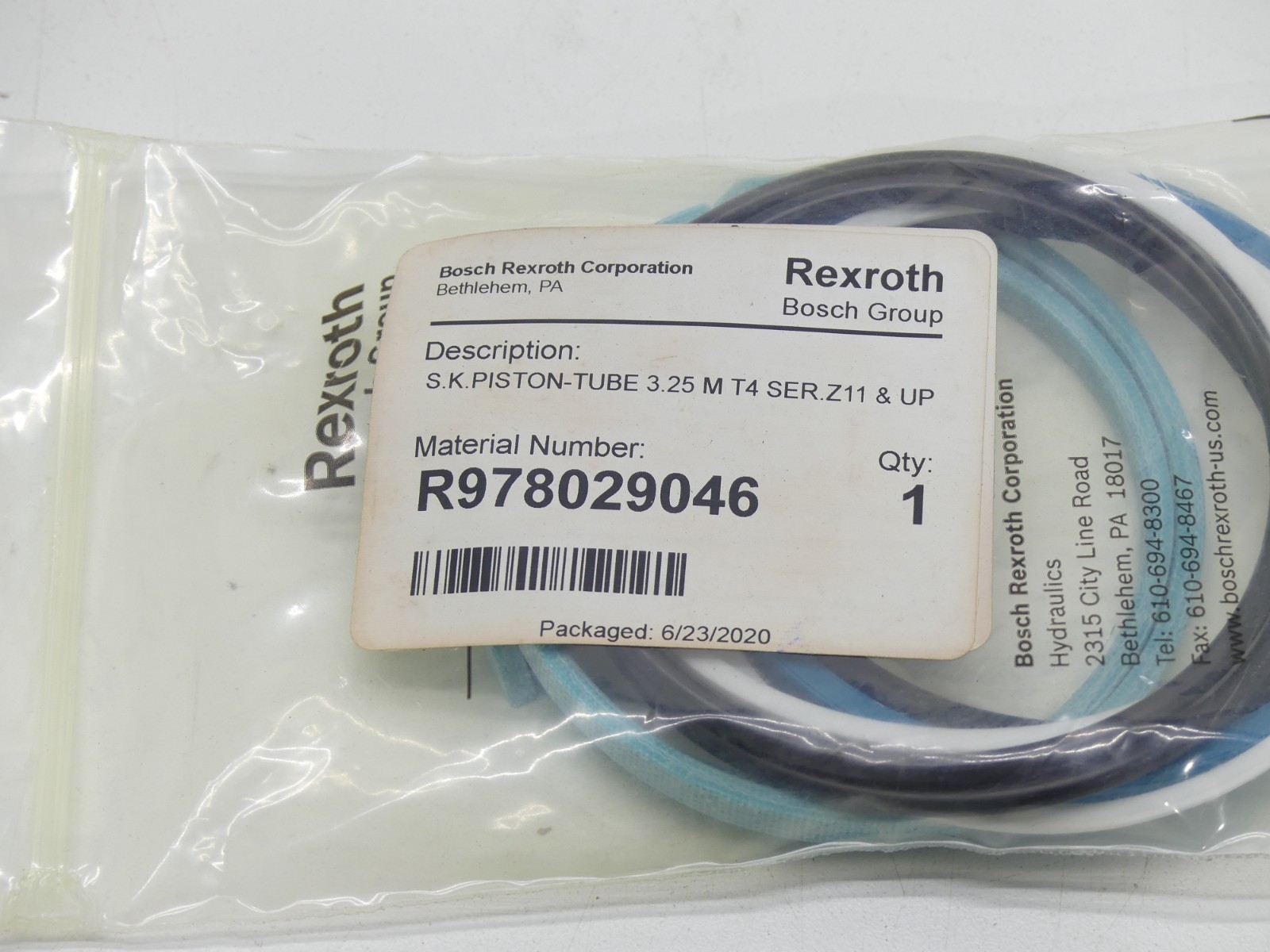 Rexroth Bosch R978029046 S.K Piston Tube 3.25 M T4 SER.Z11 & Up