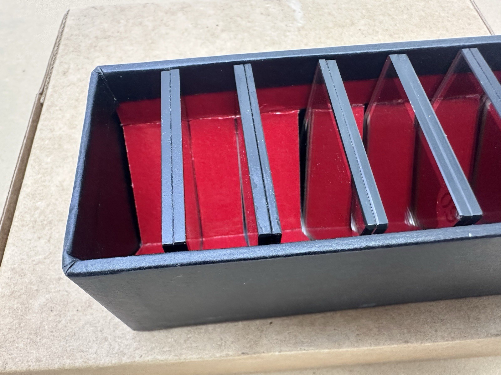 Vtg FULL BOX Set of SIX (6) Bausch & Lomb Optical Density Filters 313411-103