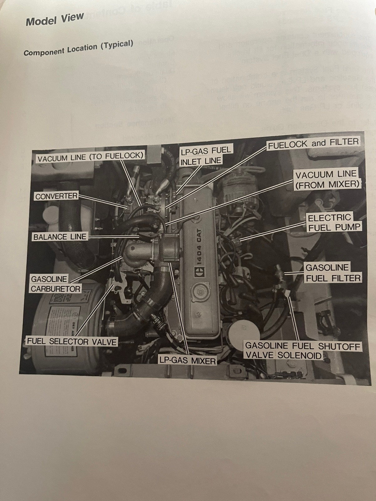 Caterpillar operation and Maintenance Supplement for Lift Trucks Dual Fuel Syst