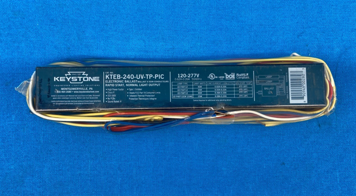 Keystone KTEB-240-UV-TP-PIC Outdoor Electronic Ballast Rapid Start 120-277V