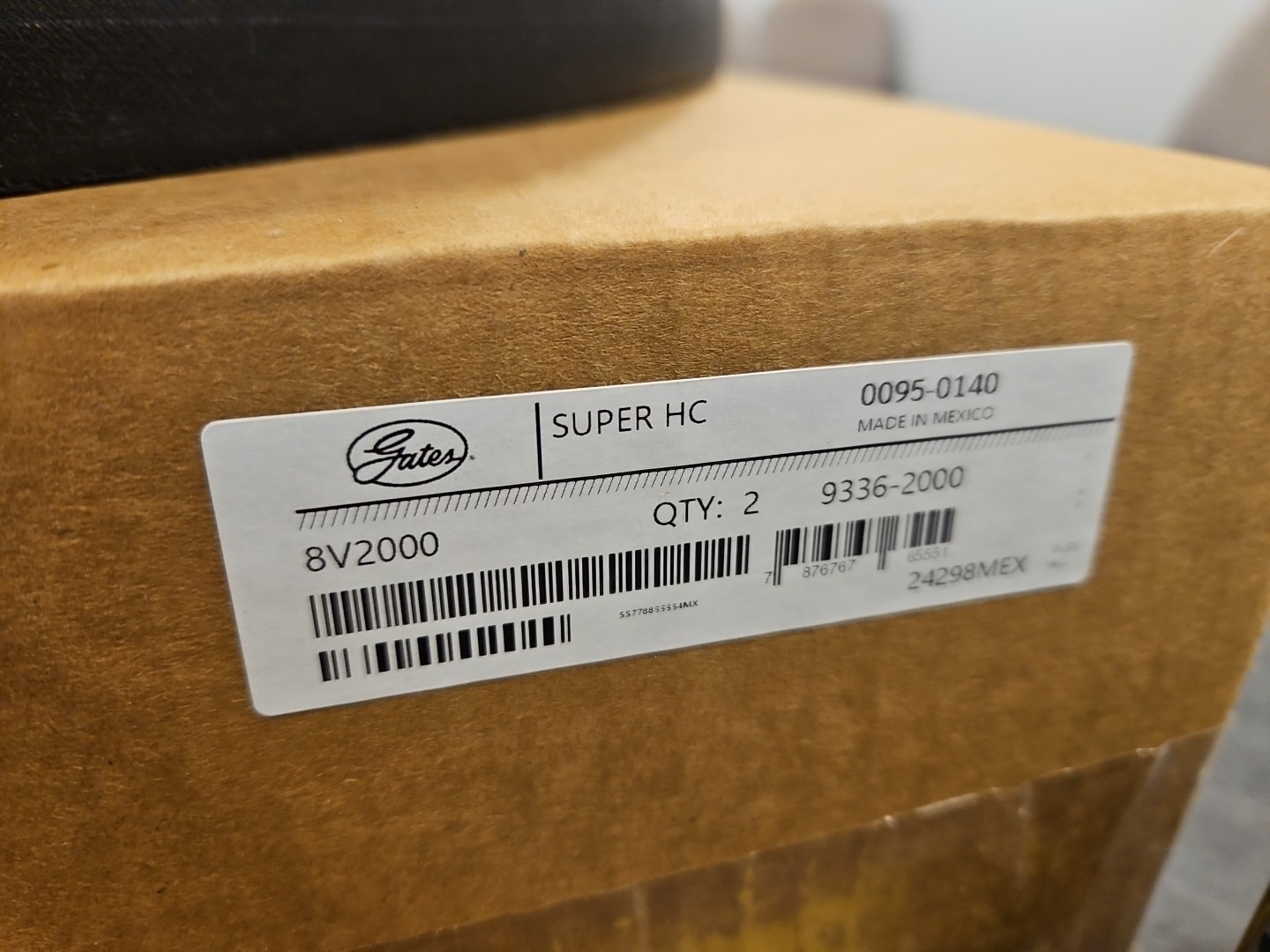 GATES 8V2000 SUPER HC, V-BELT, 0095-0140, T0908