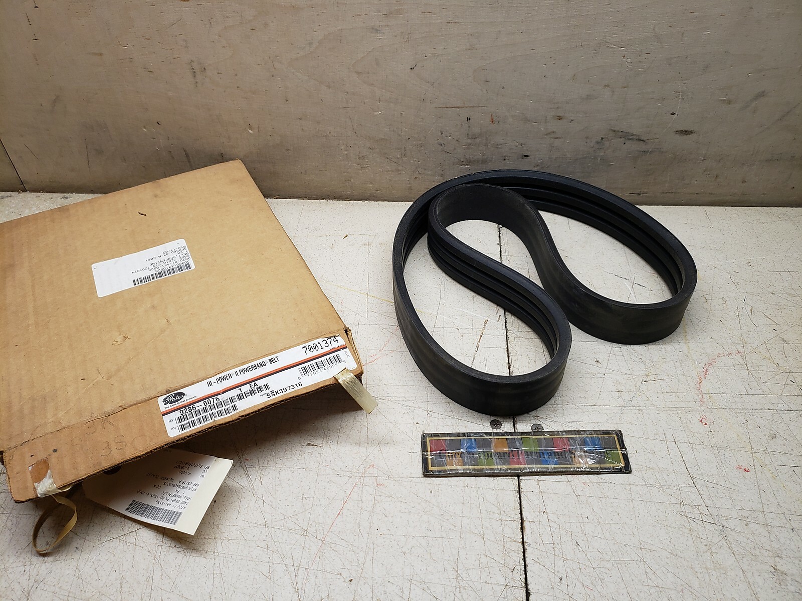 NOS Gates 7001374 Hi-Power II Powerband Belt 9286-6076 Triple Wide 3030014318928