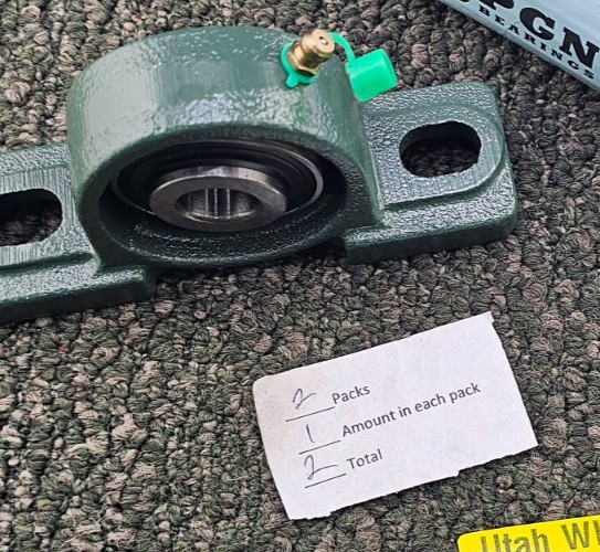 (QTY 2) PGN P202 UC202-10 PILLOW BLOCK BEARING 5/8″ BORE CAST IRON CAGE