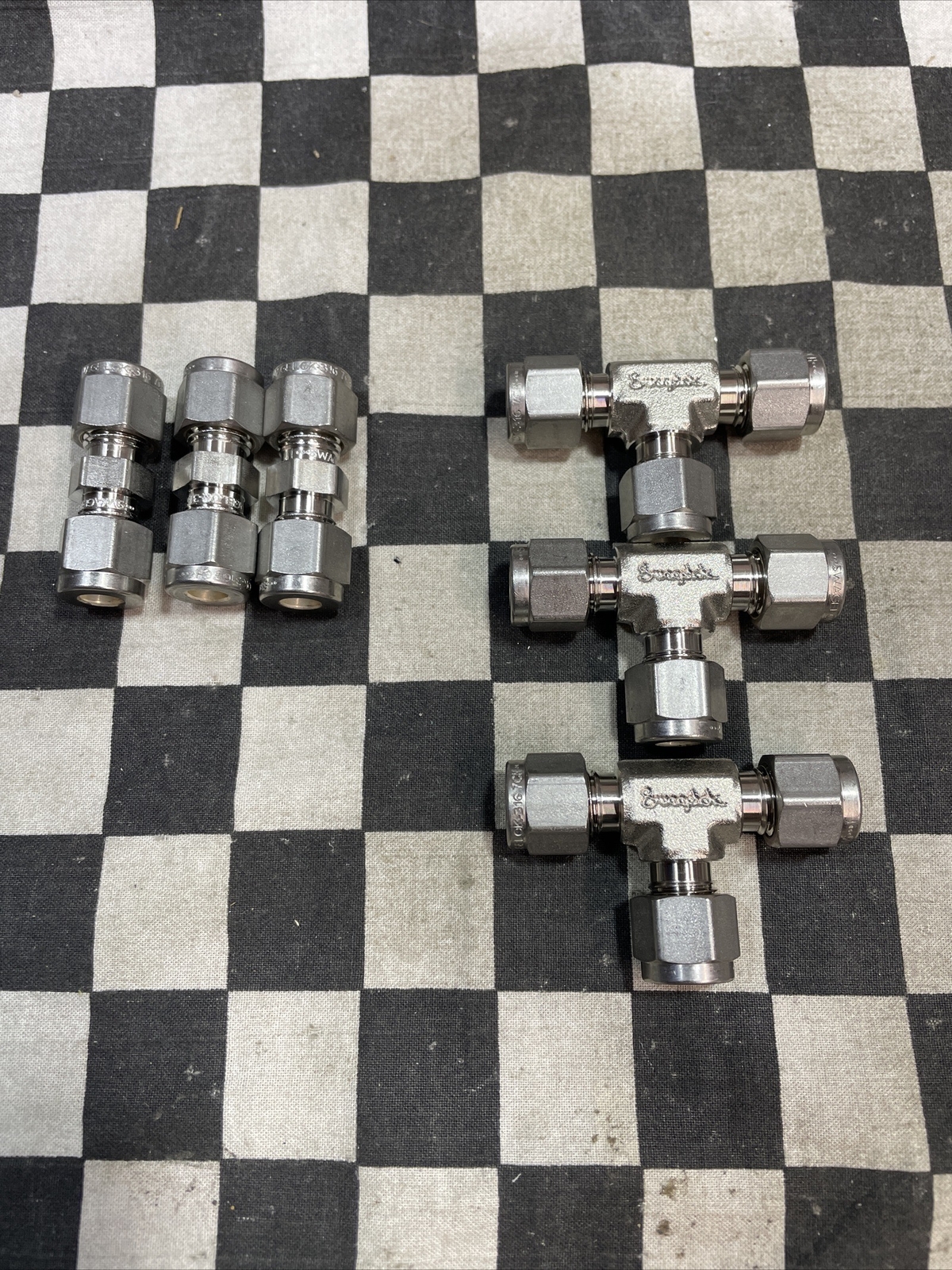 SWAGELOK CORESS UNION 1/4″ SS-400-4 SS-400-3 SS-400-9 SS-400-6, LOT OF 9#1639F25