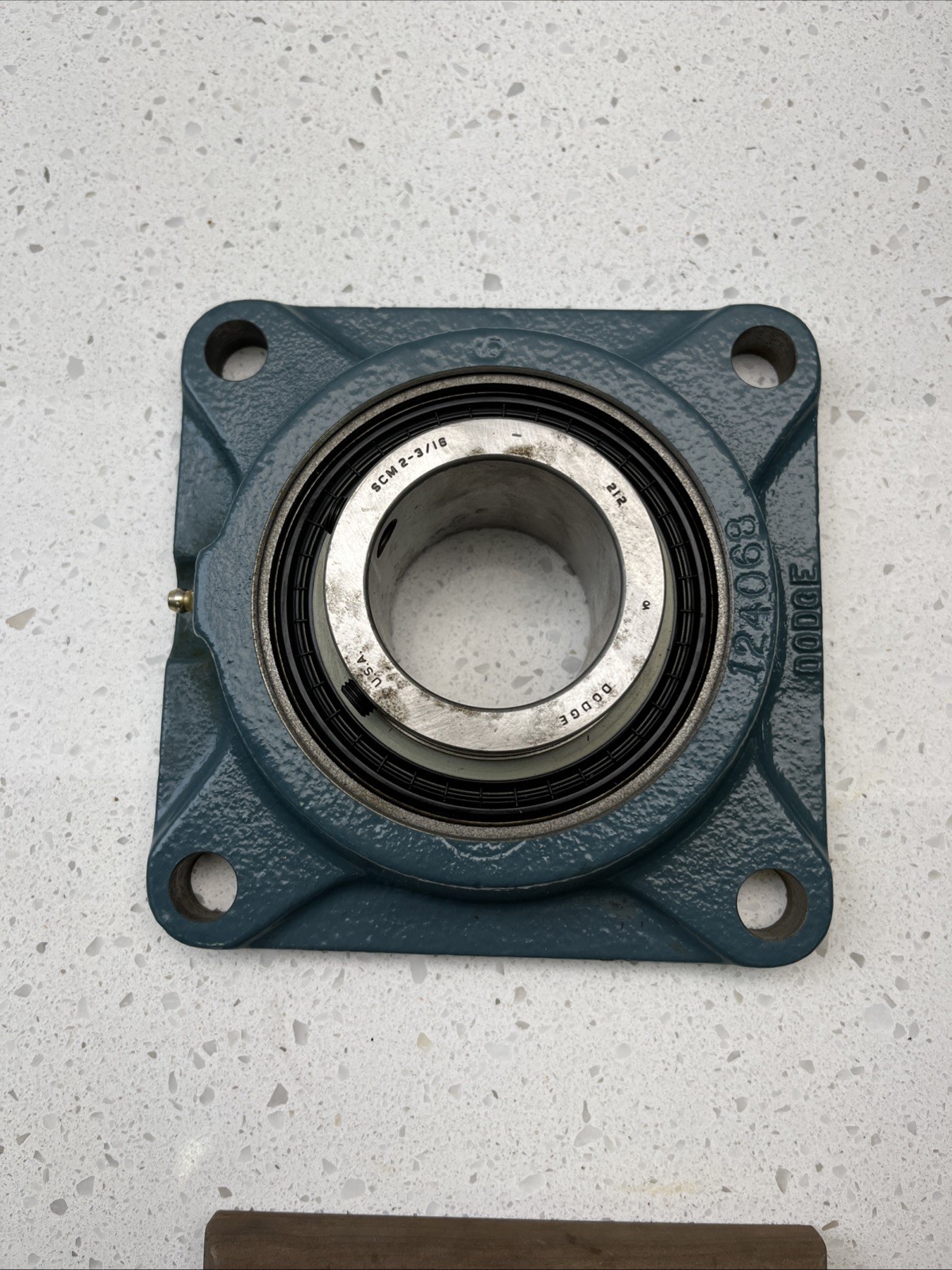 1 NEW DODGE 126193 F4BSCM203 4 BOLT FLANGE BLOCK BEARING NIB No Box