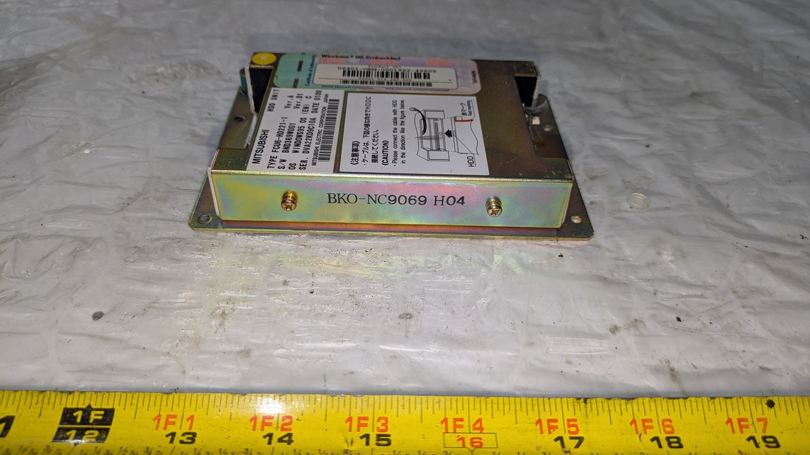 MITSUBISHI HDD UNIT FCU6-HD221-A VER A BND369W001 VER D1