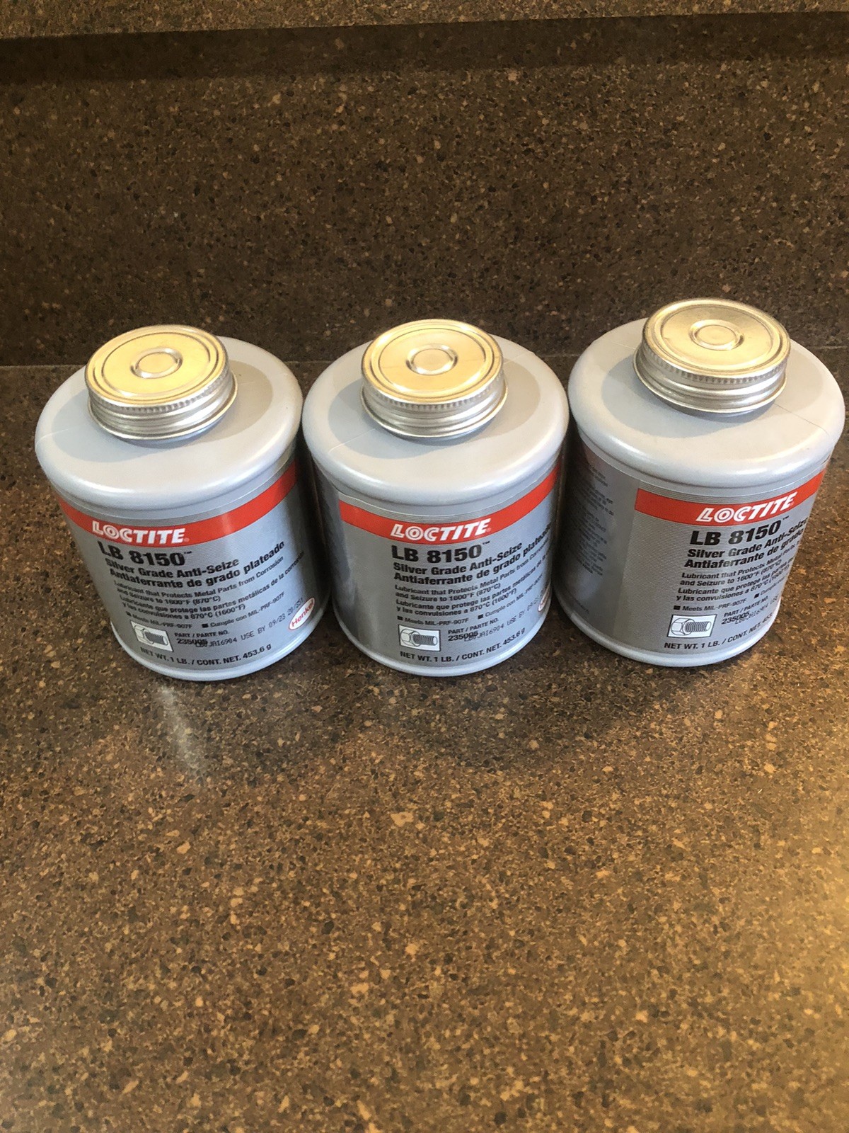 Loctite Anti-Seize,Silver,16 oz,Brush Top Can LB 8150(TM) SILVER GRADE