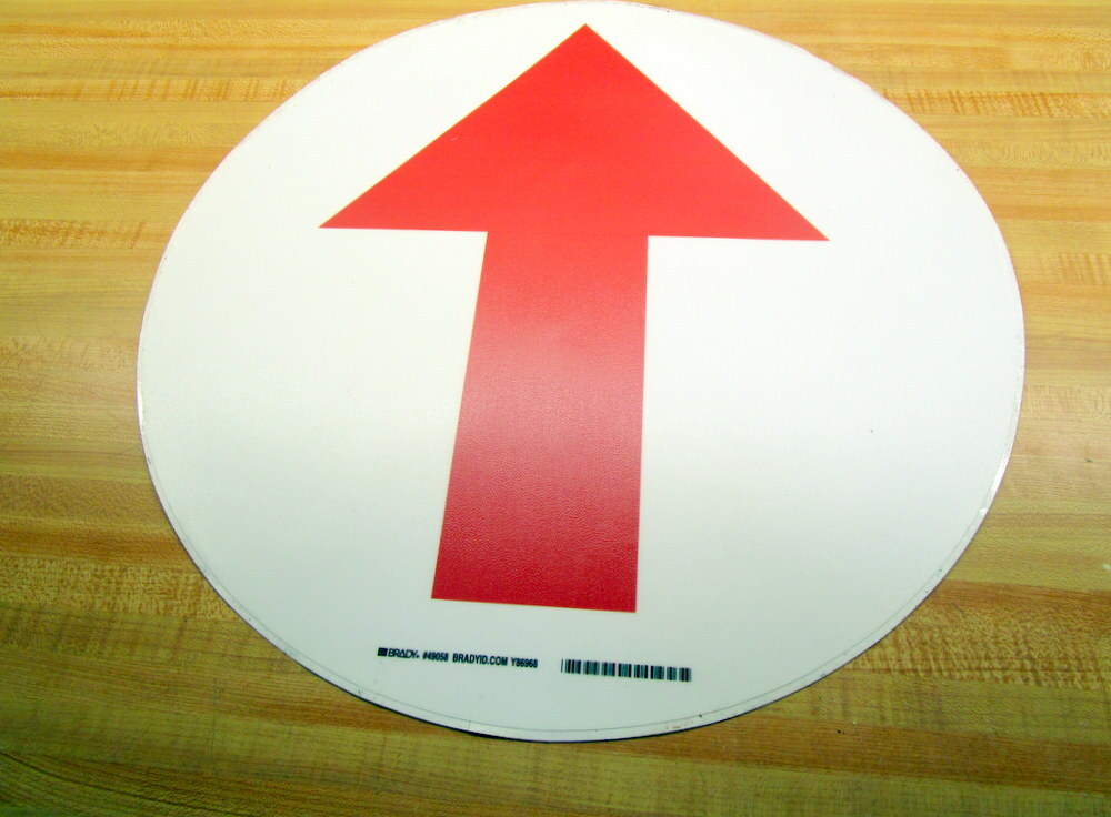 Brady 49058 Arrow Sign 121630