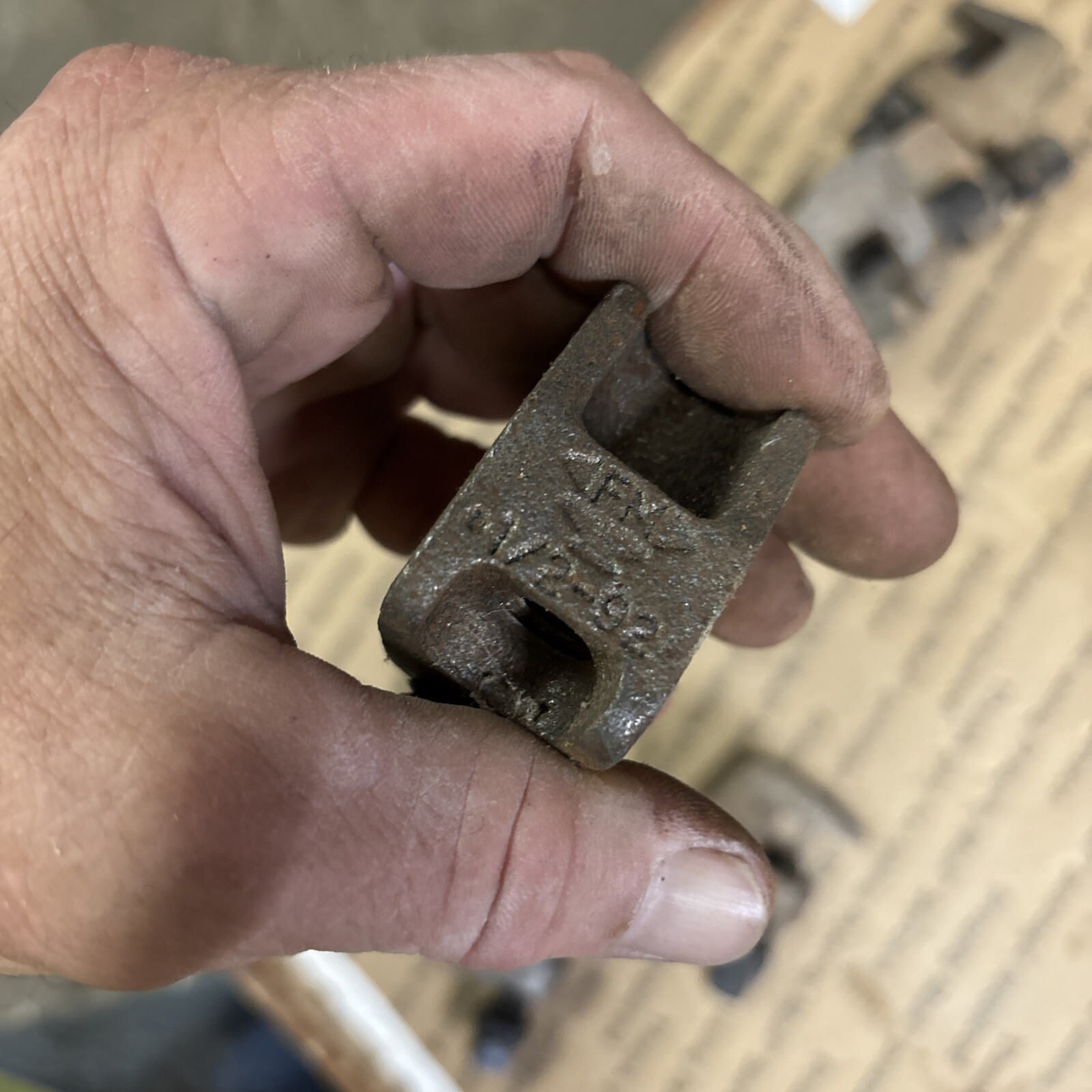 Vintage F&M 1/2 Metal Beam Clamp U 13 C CLAMP with Bolton Of 4