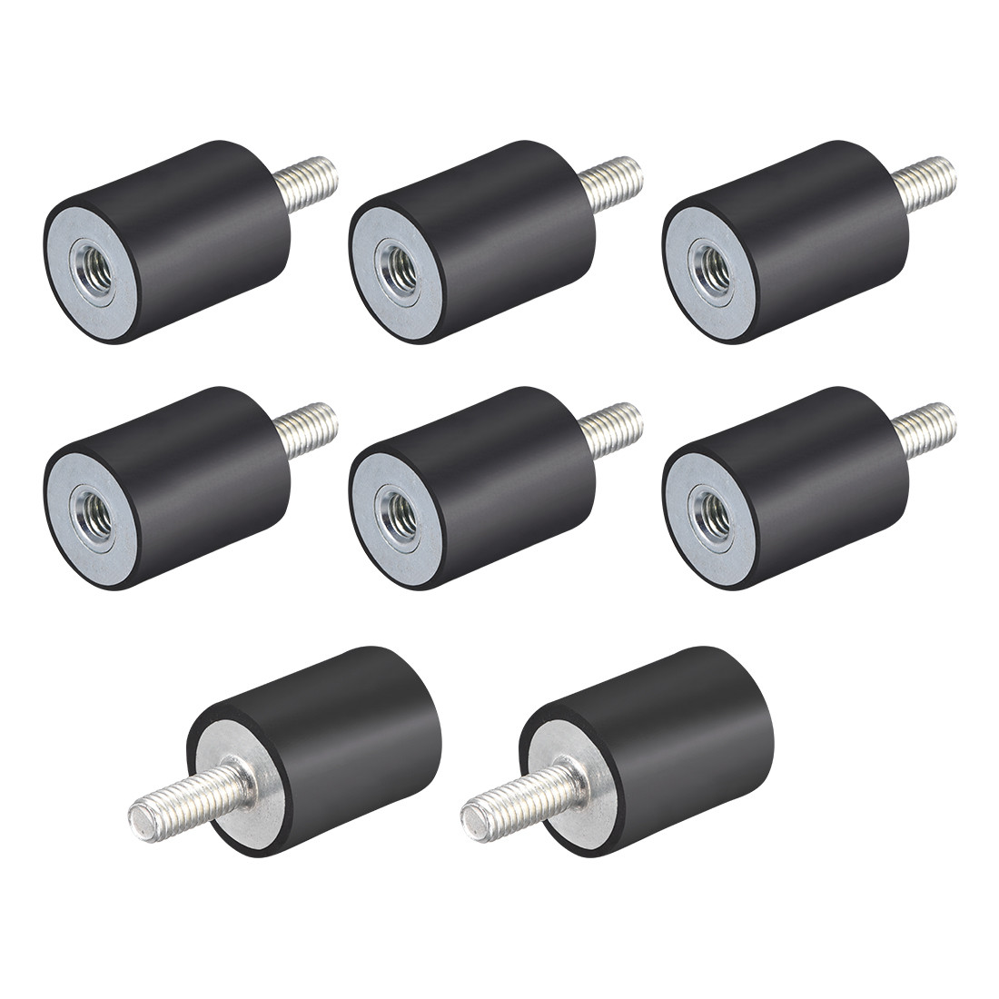 8pcs M6 Rubber Anti Vibration Isolators Mounts Shock Absorber 20mm x 25mm