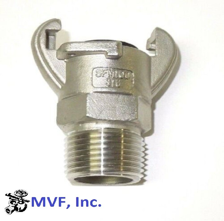 1/2″ Male NPT Universal Crowfoot Coupling Chicago Fitting 316 Stainless SFM050SS