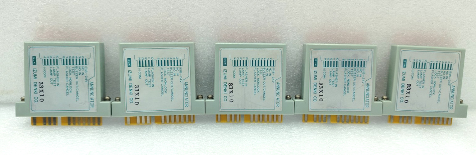 IZUMI DENKI IZ-ALARM ANKC-113Z 33X10 ANNUNCIATOR LOT OF 5 PCS USED FAST SHIPPING