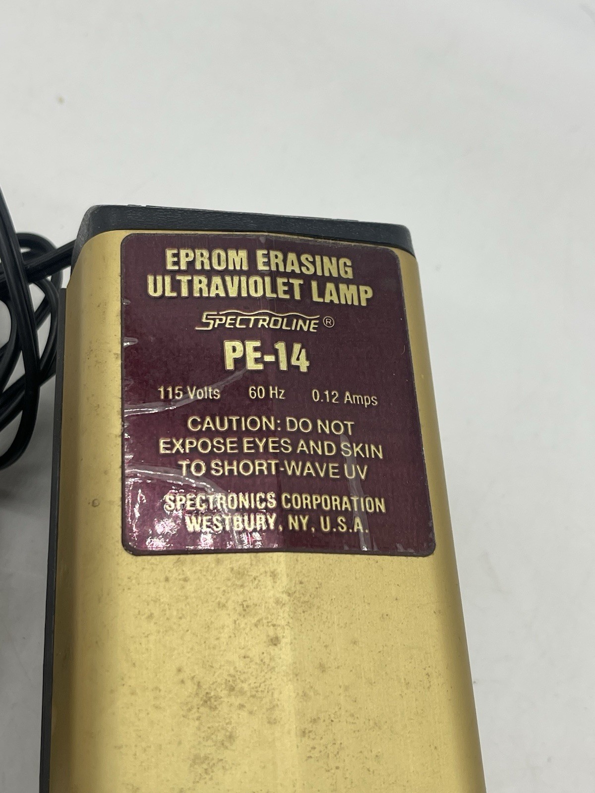 Spectroline PE-14 EPROM Erasing Ultraviolet Lamp