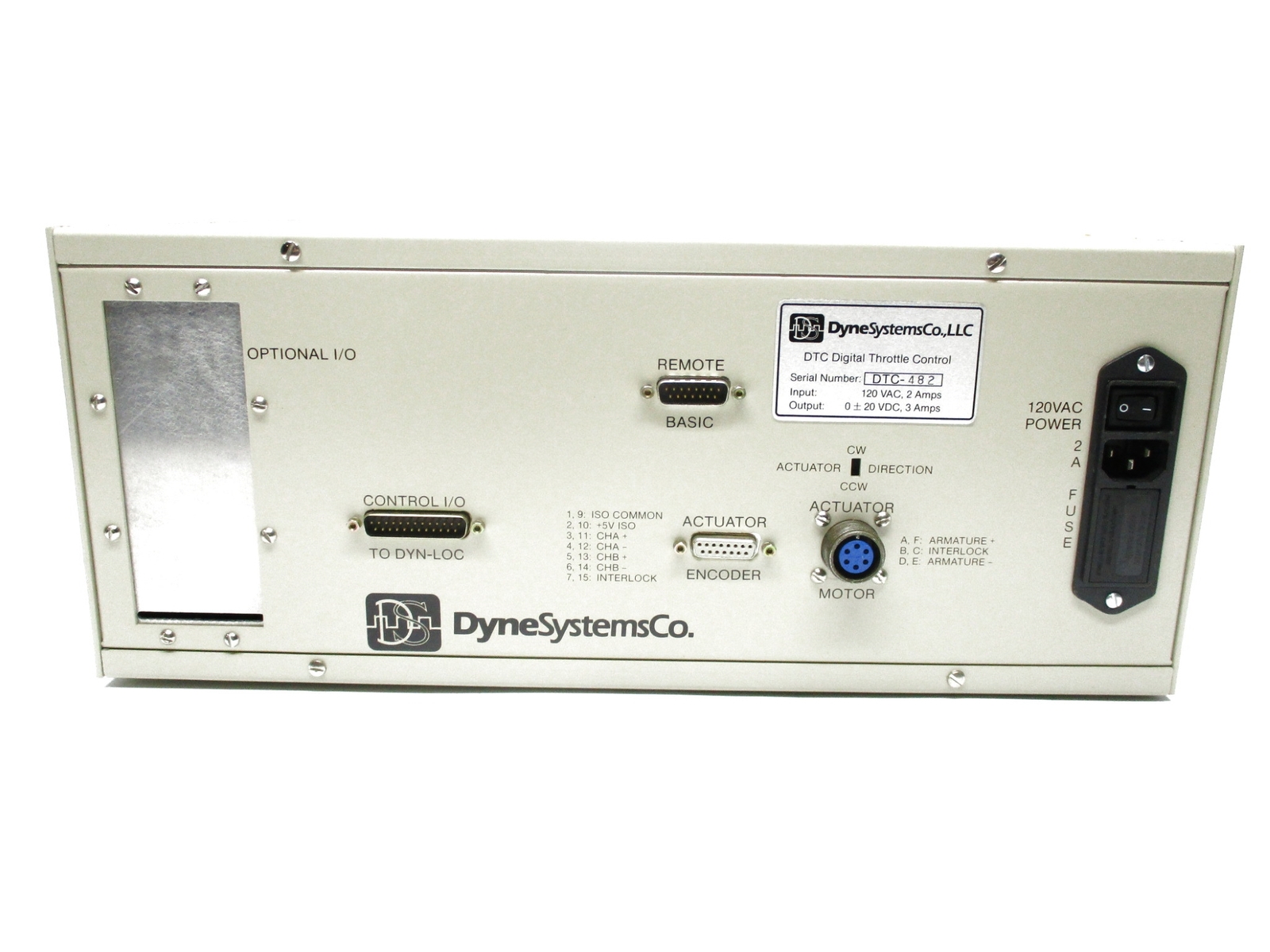 DYNESYSTEM DTC-1 NSNP