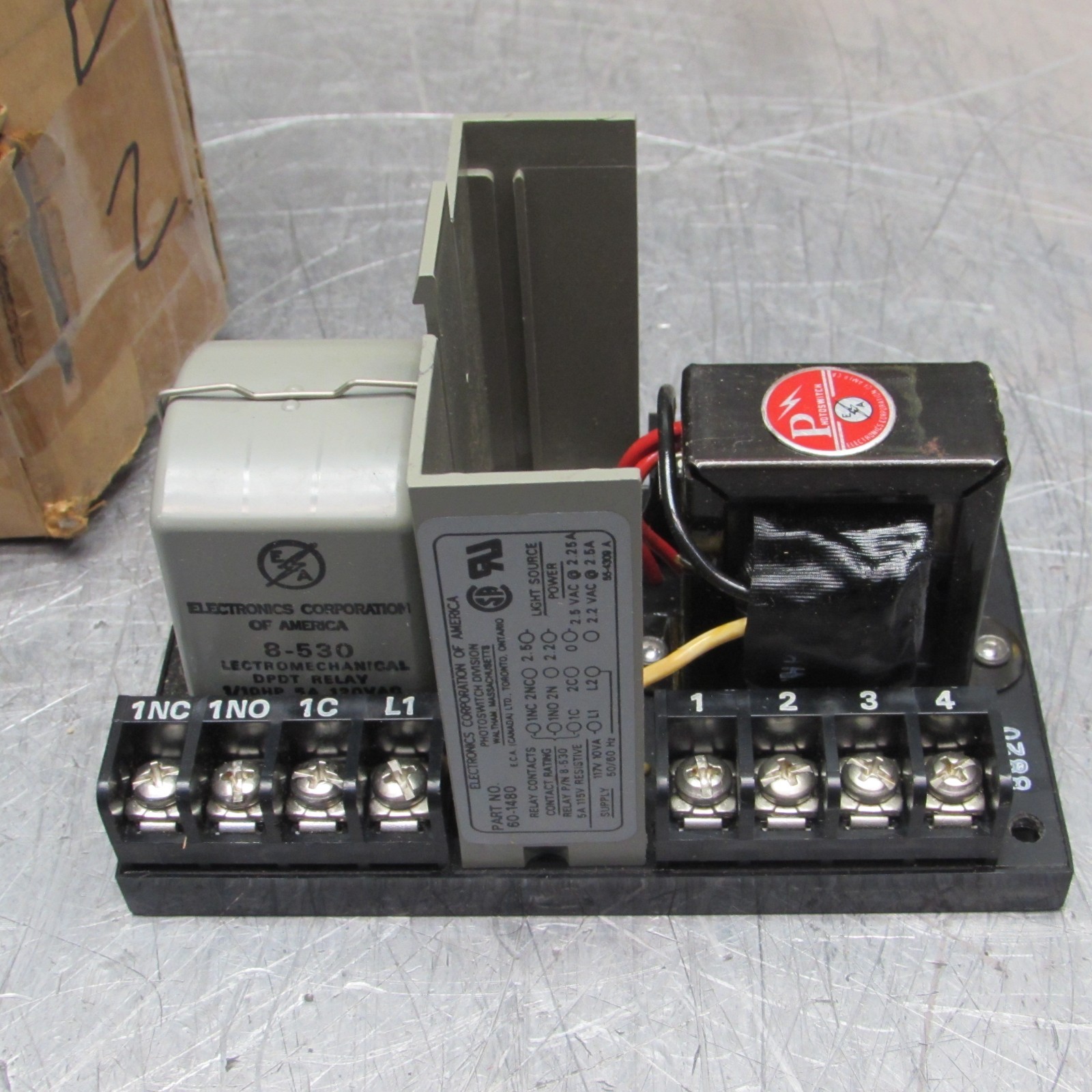 NEW! ELECTRONICS CORP of AMERICA 60-1480 , PHOTO SWITCH ASSEMBLY, 117V, NIB!