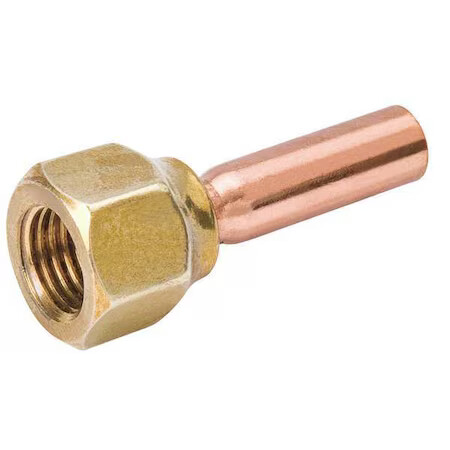 Mueller A15725 Flare X Solder Adapter Brass/Copper 1/4 in x 1/4 in