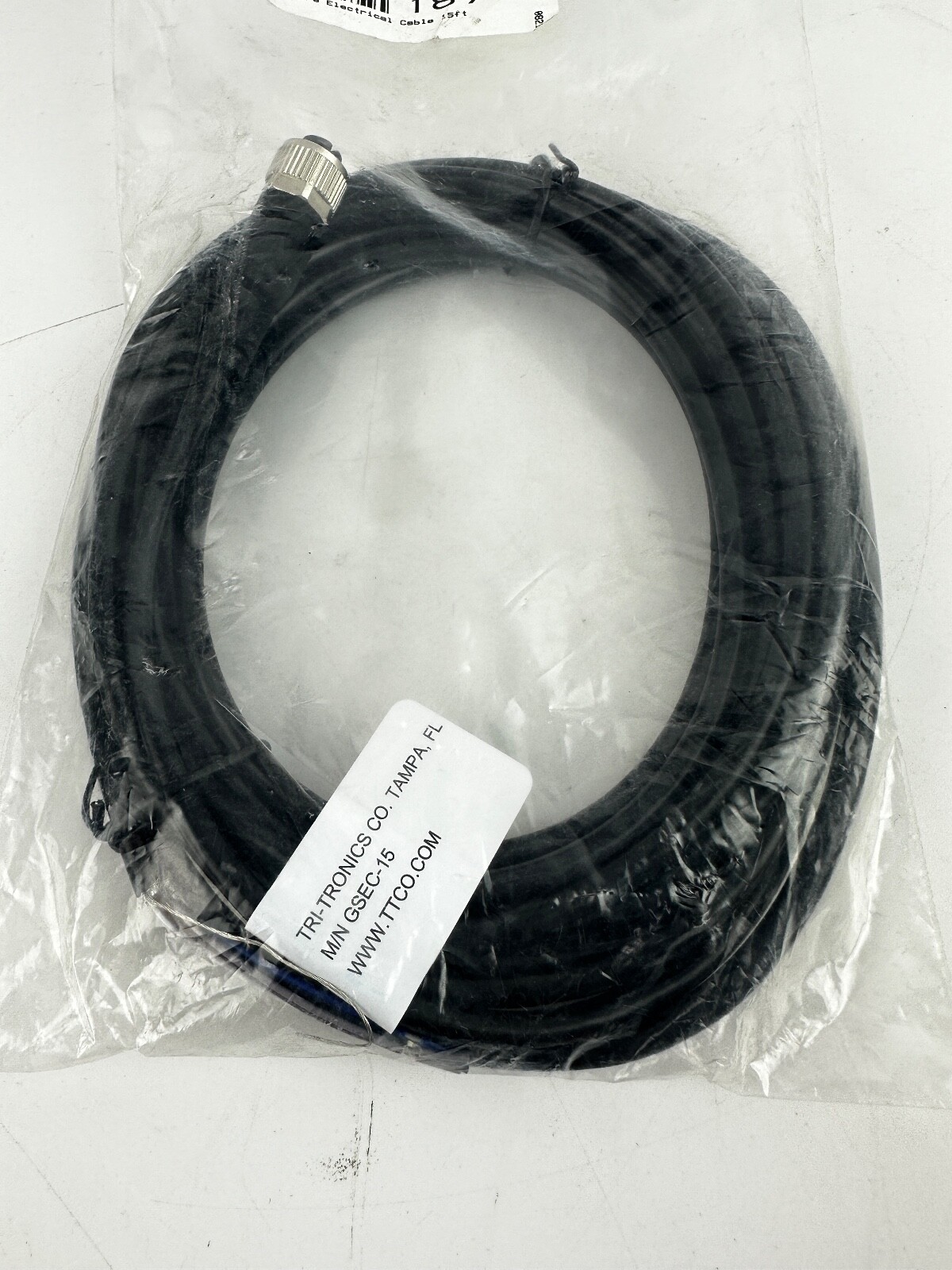 TRI-TRONICS 15FT M12 SHIELDED CABLE GSEC-15 *FREE SHIPPING*