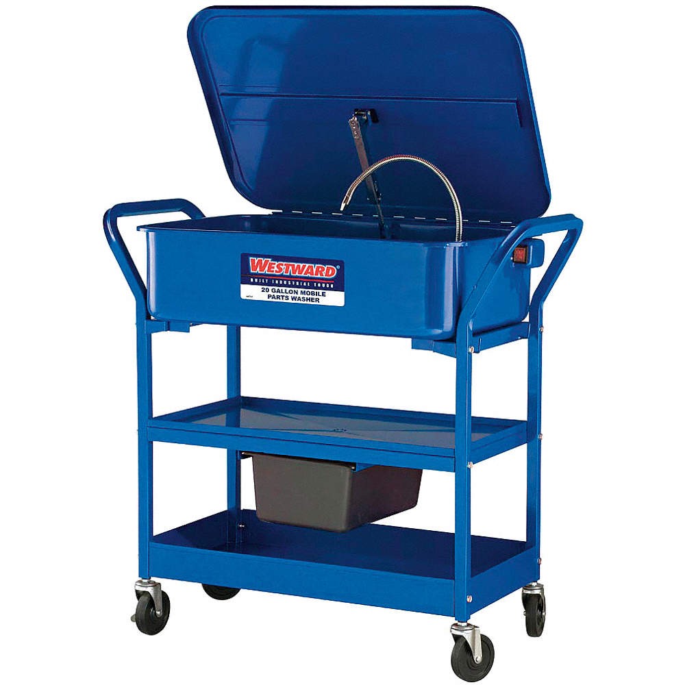 WESTWARD 4KTV7 Water Based Parts Washer,Mobile,20 gal. 4KTV7