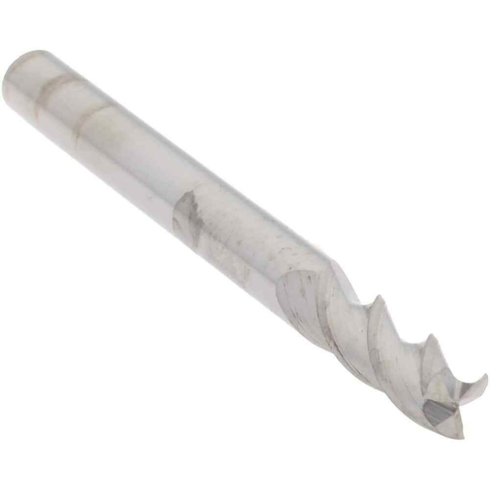 SGS 34701 Square End Mill: 1/8″ Dia, 3/8″ LOC, 1/8″ Shank, 1-1/2″ OAL, 3 Flutes