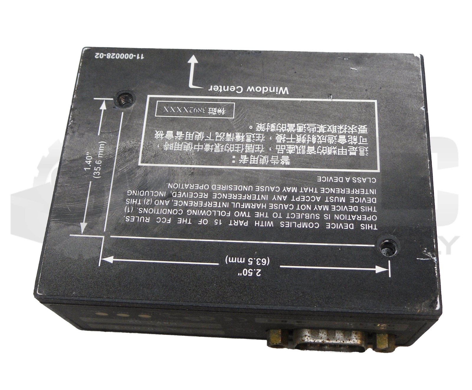 MICROSCAN FIS-0820-0003 FIXED BARCODE SCANNER 10-28VDC 3W MS-820