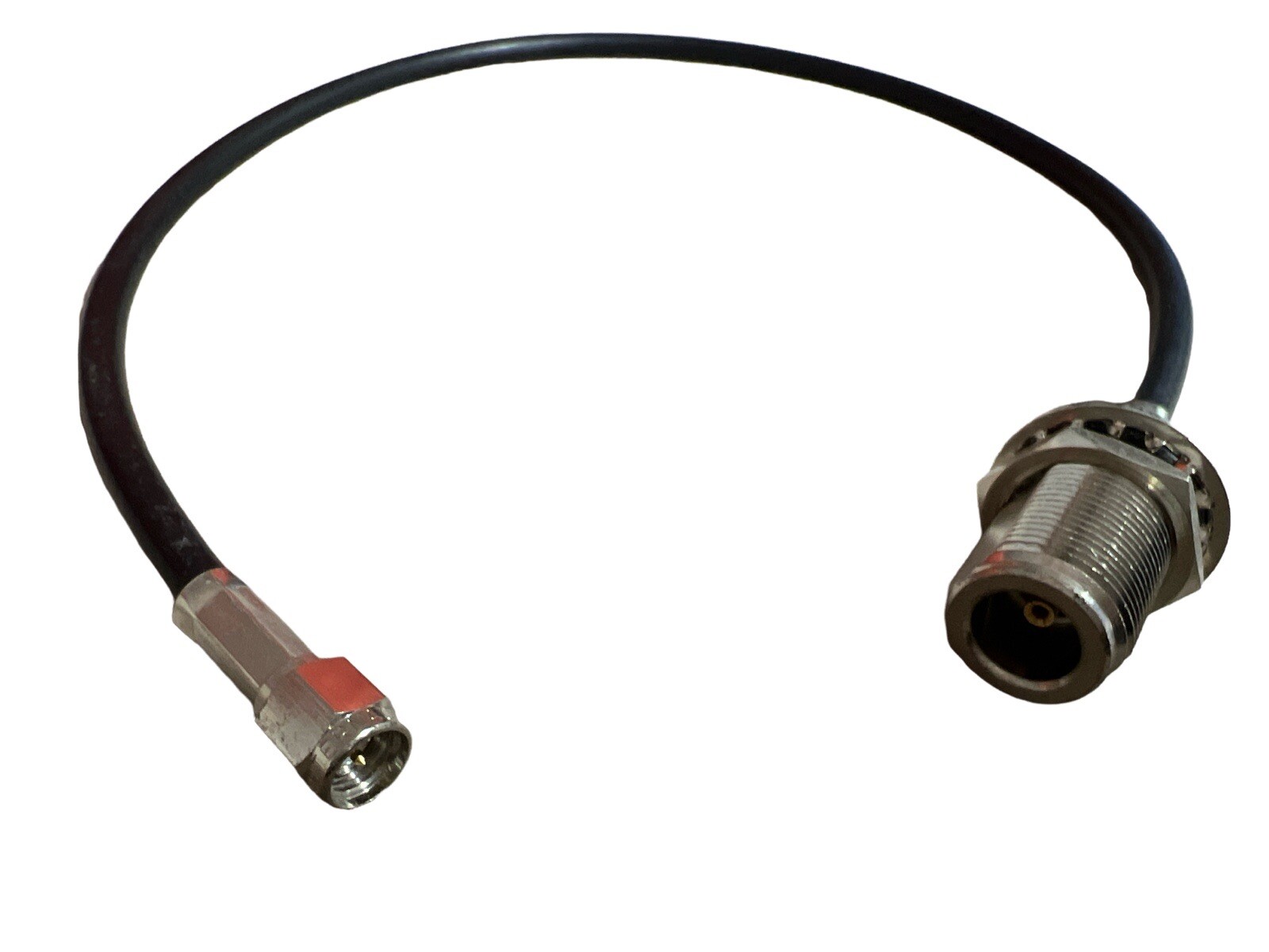 Pasternack PE3013-18 SMA Male to N Female Bulkhead Cable 18 Inch Length Using RG