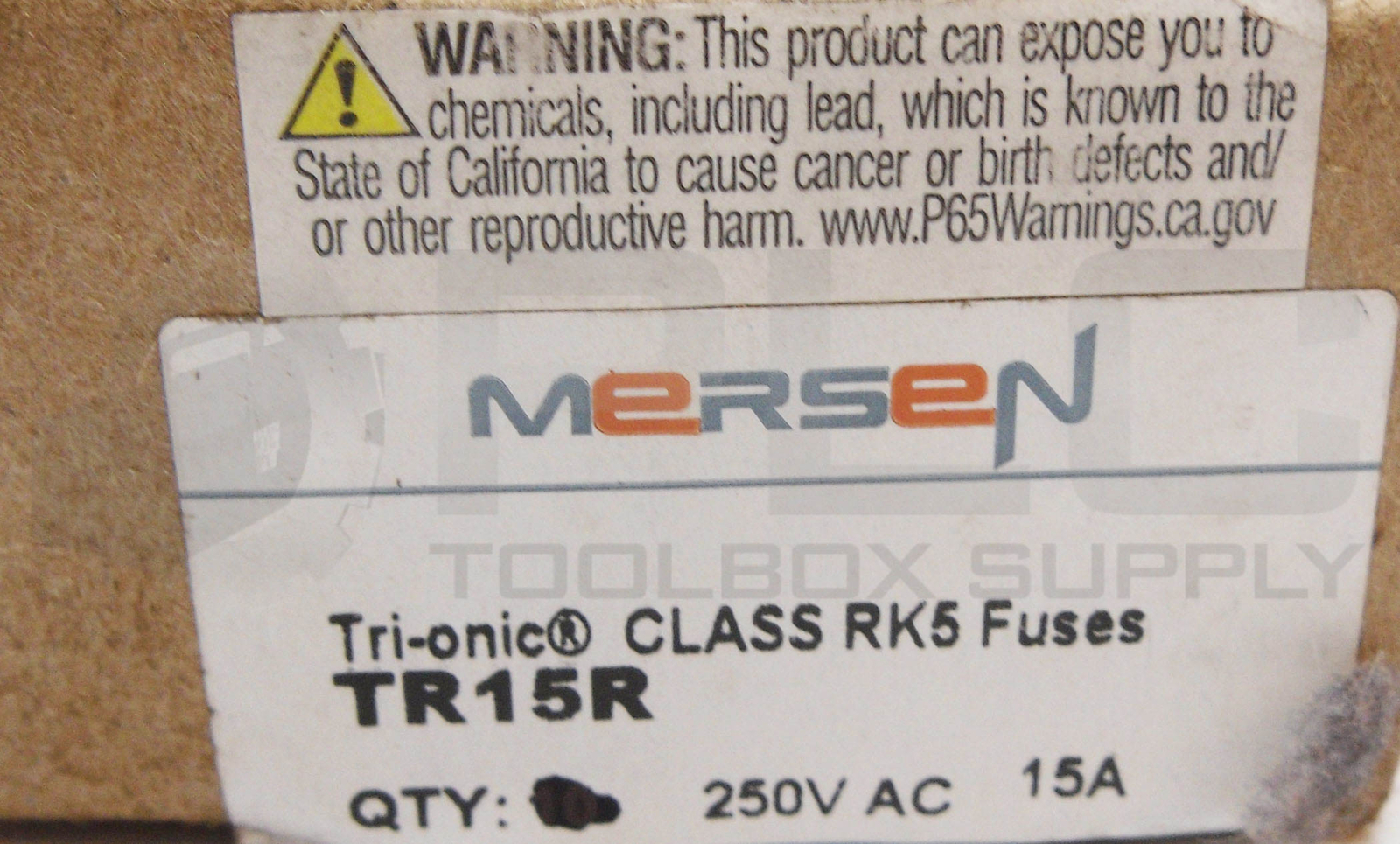 NEW BOX OF 9 MERSEN TR15R FUSE 250VAC 15A