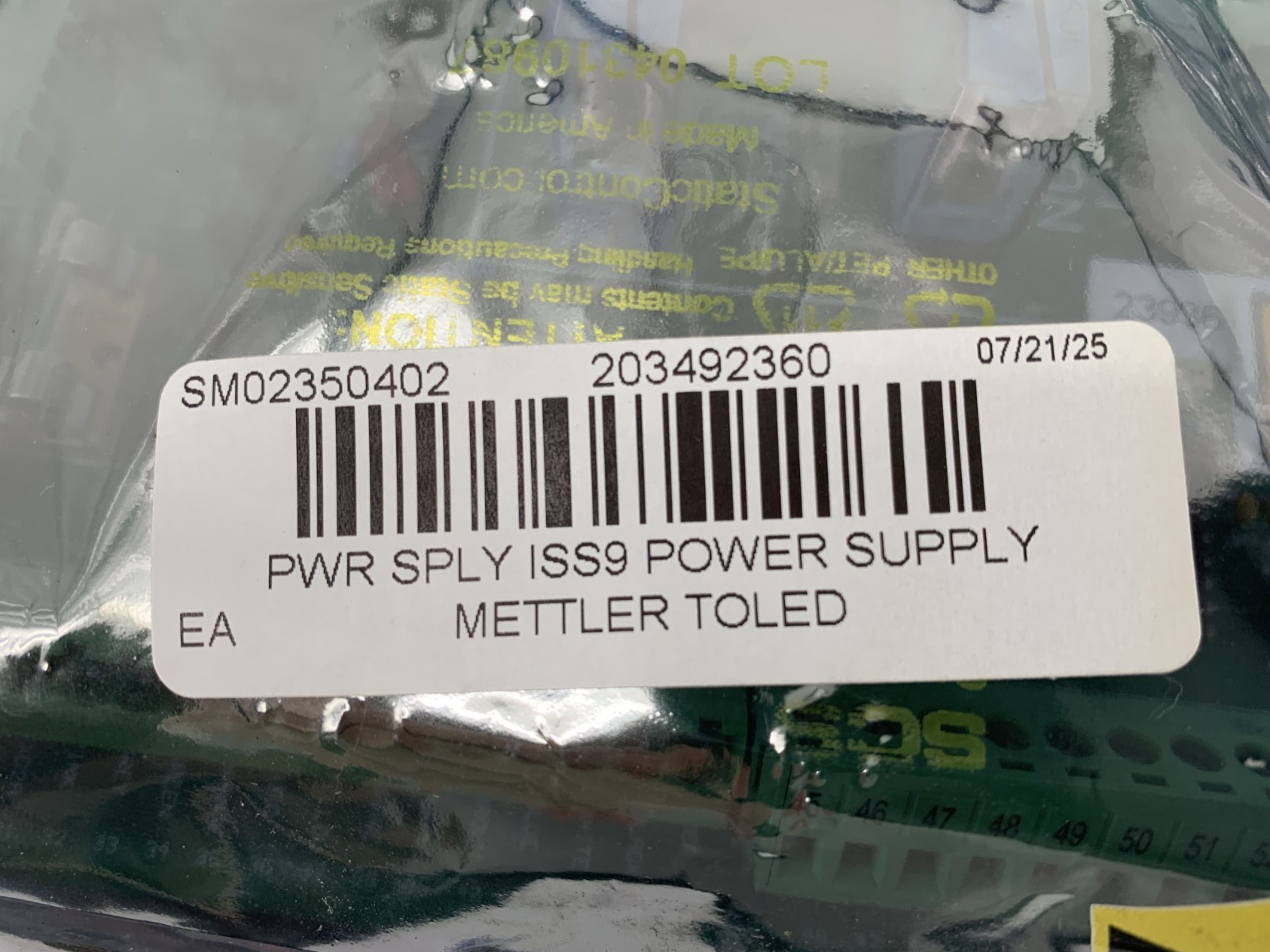 Mettler Toledo Safeline/Lambda 50H/LWT50H-5FF/SCC 100-240VAC V3 Power Supply