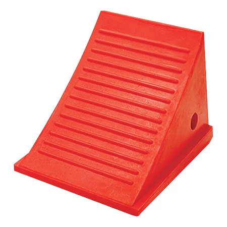 Checkers Uc1500-6 Wheel Chock, Orange, 9″W, 9″H, Single Style