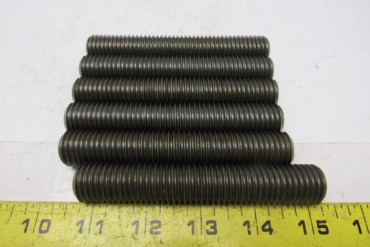 3/4″-10×4-1/4″ (OAL 4-1/2″) A320 L7 Fully Threaded Stud lot of 6