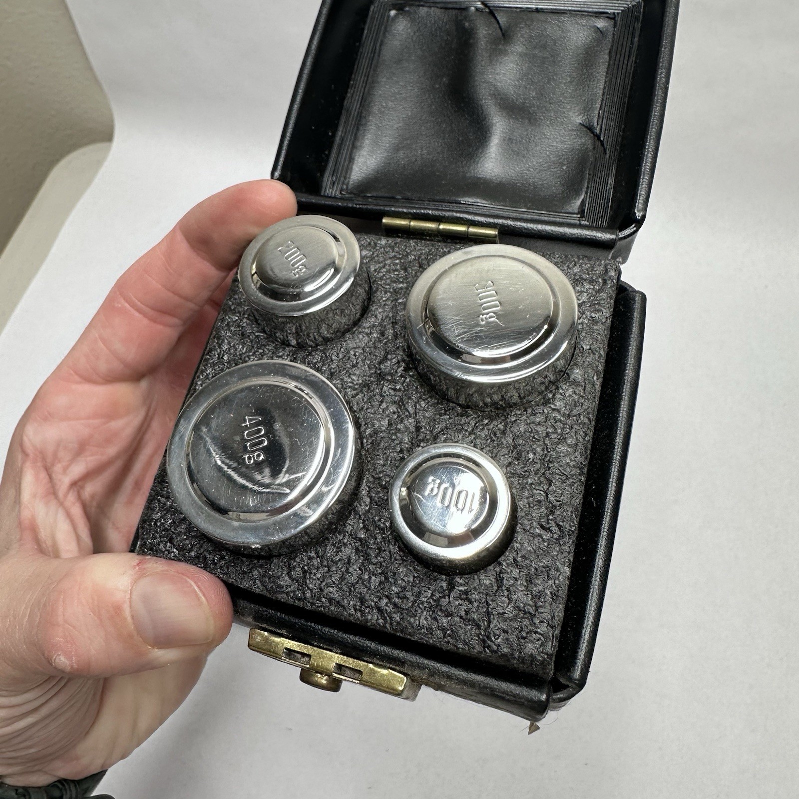Mettler Toledo Cylindrical Weight Set – 400 300 200 100 Grams 4 Piece