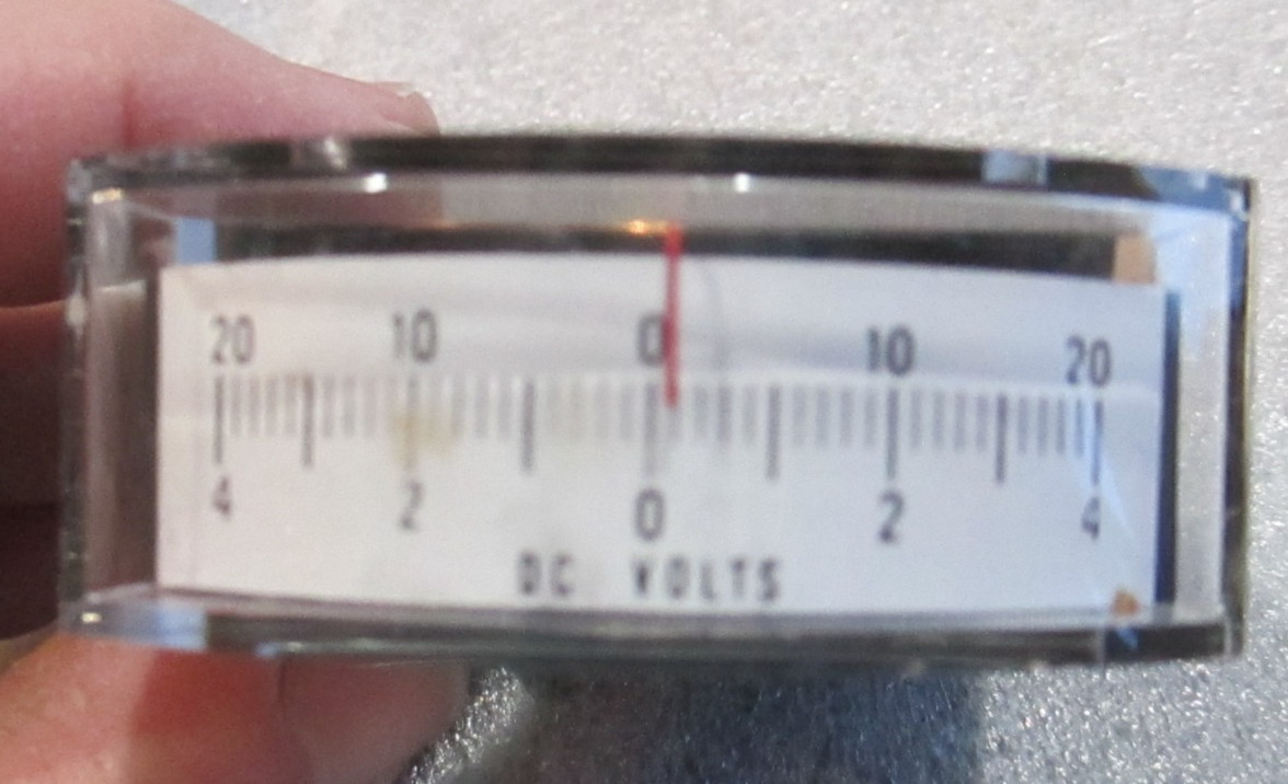 GE Type 185 DC Volt Meter 20V Vintage 03C12