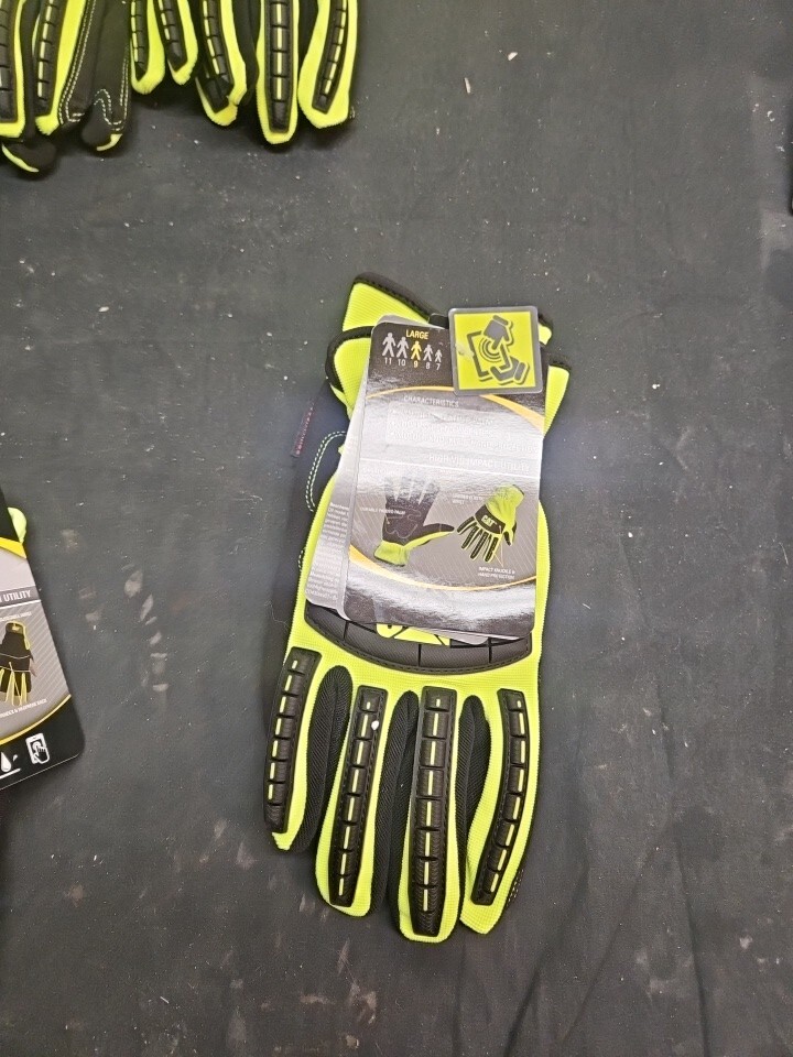 CAT Hi-Vis Utility Gloves Size Large