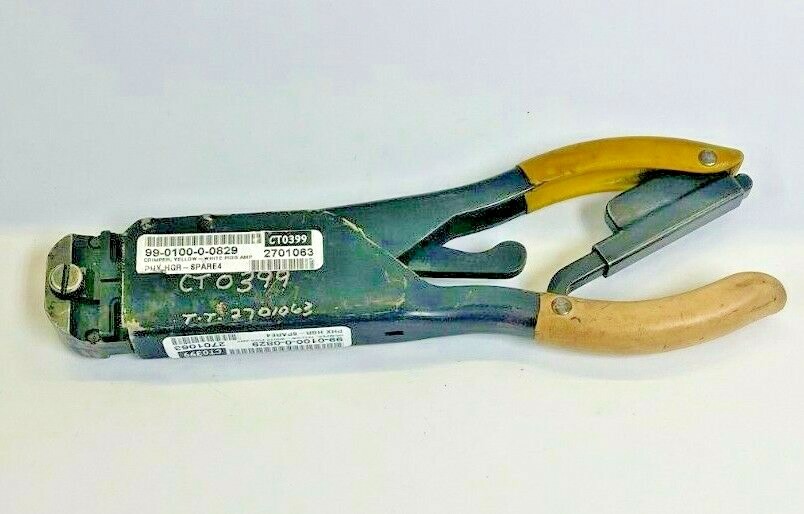 AMP CRIMP TOOL 20-26 AWG T-HEAD 59275 YELLOW AND WHITE