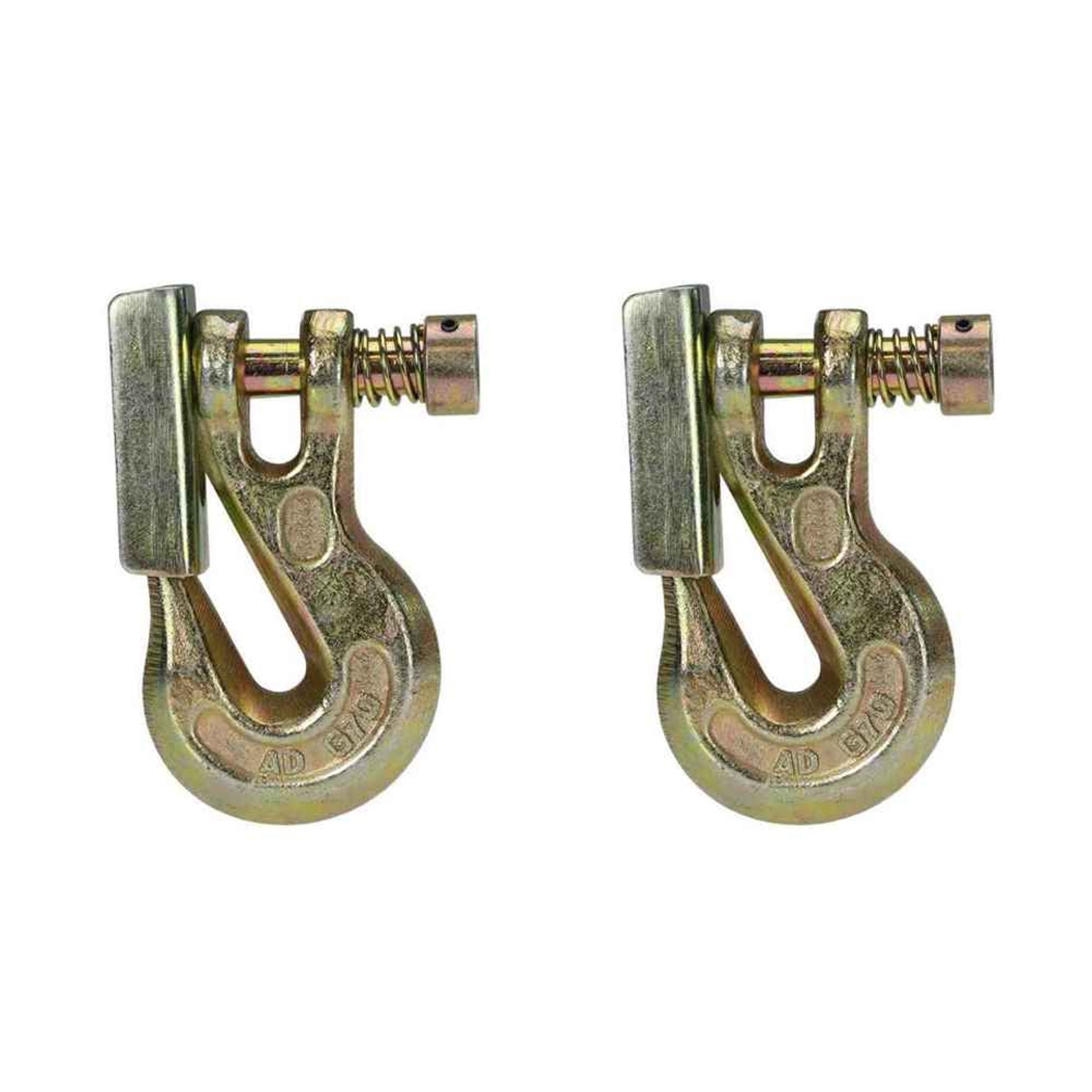3/8 Inch Grade 70 Clevis Grab Hook w/Latch 2 Pack