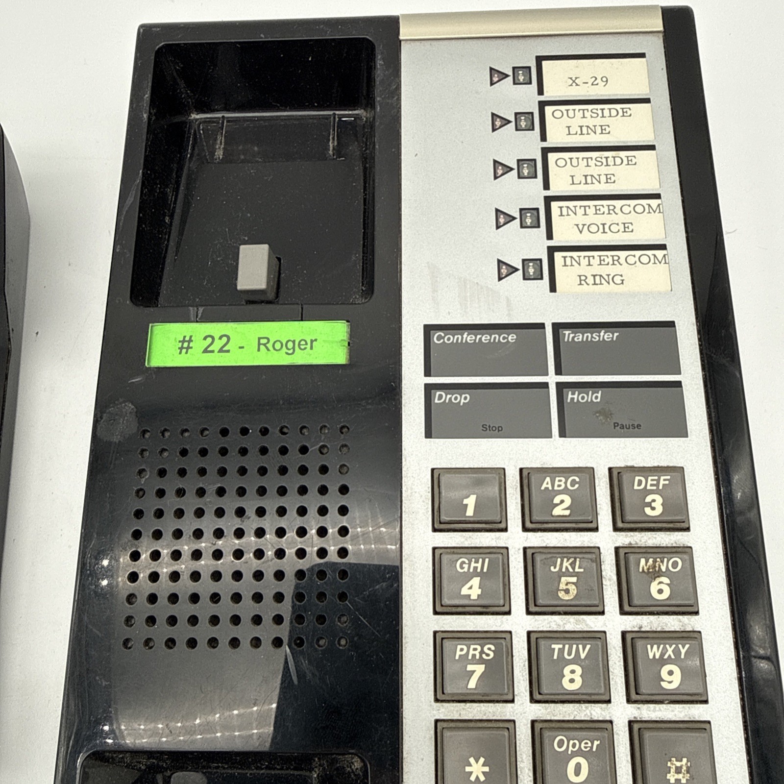 Vintage Office Landline Desk Phone Multi Line Intercom AT&T 27302H01C Recall