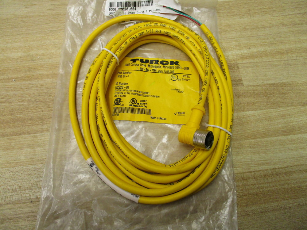 Turck WKB 3T-4 Sensor Cable U2223-02