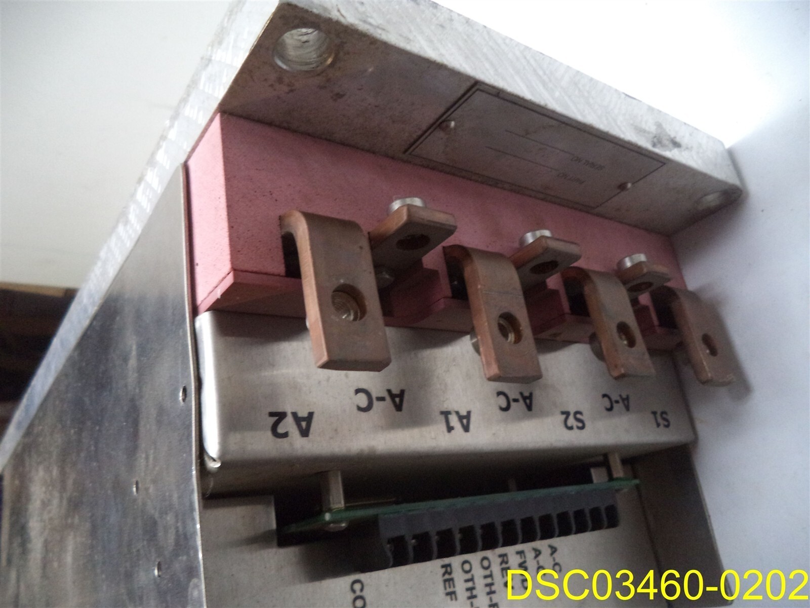 Industrial Electrical 297013 SN #1167, 2 red pieces on circuit board need repair