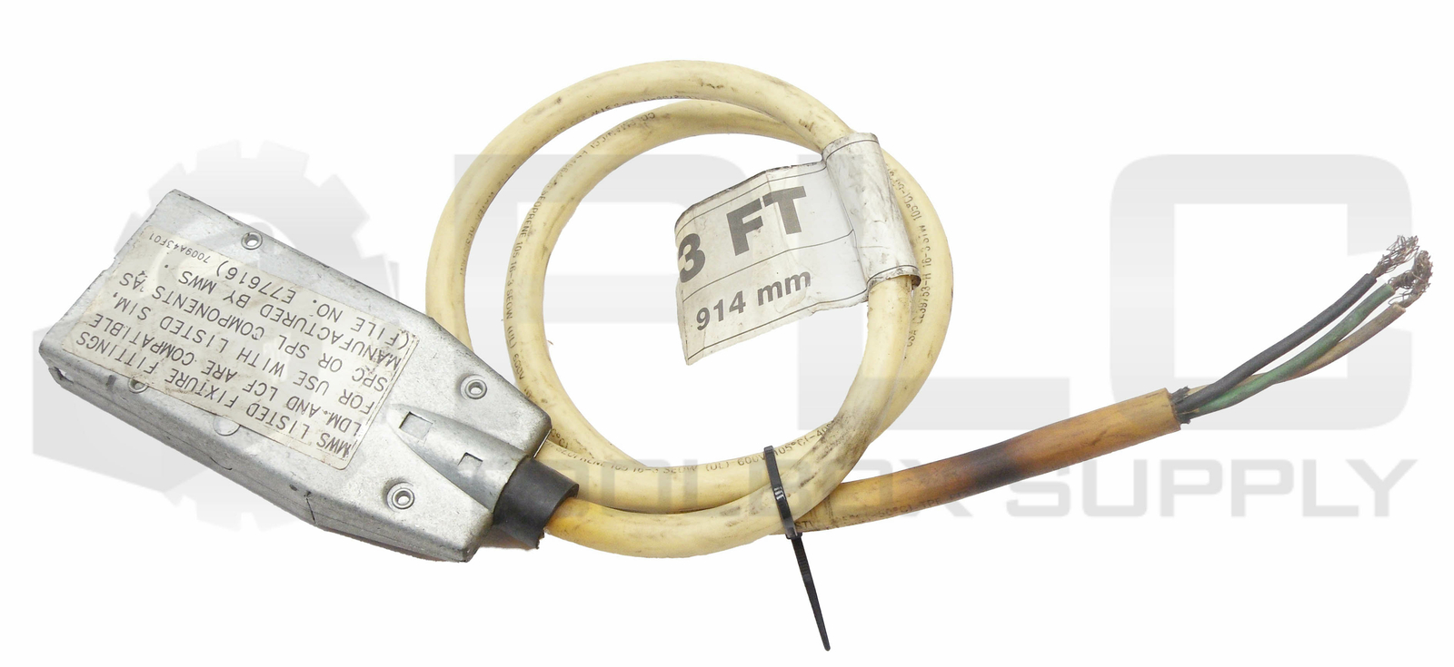 MWS 1FSA3WC FEMALE SO ADAPER 120V NO.16 AWG CONDUCTORS MAX 13 AMPS