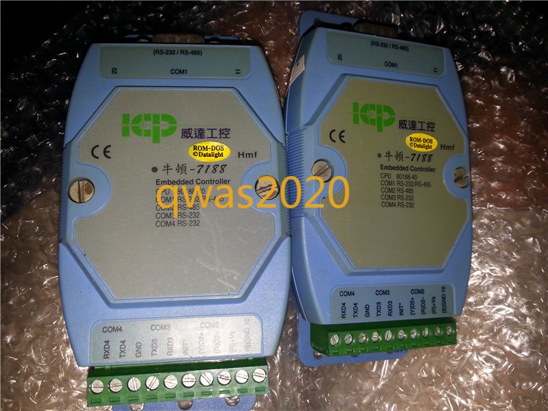 1PCS ICP CON MiniOS 7 i-7188E2 RS232 RS485 COMMUNICATION CONTROLLER 80188-40