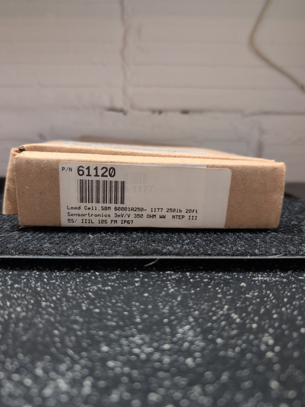 Rice Lake SBM 60001A250-1177 Load Cell 250LB with 20ft Cable New Old Stock