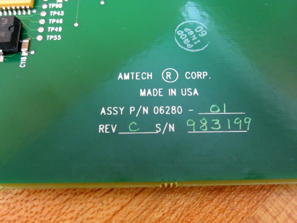 Amtech 06280-01 Circuit Board 0628001 Board As Is