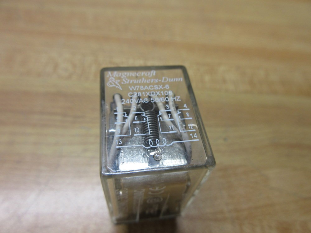Struthers Dunn C281XDX100-240V AC Relay W78ACSX-6