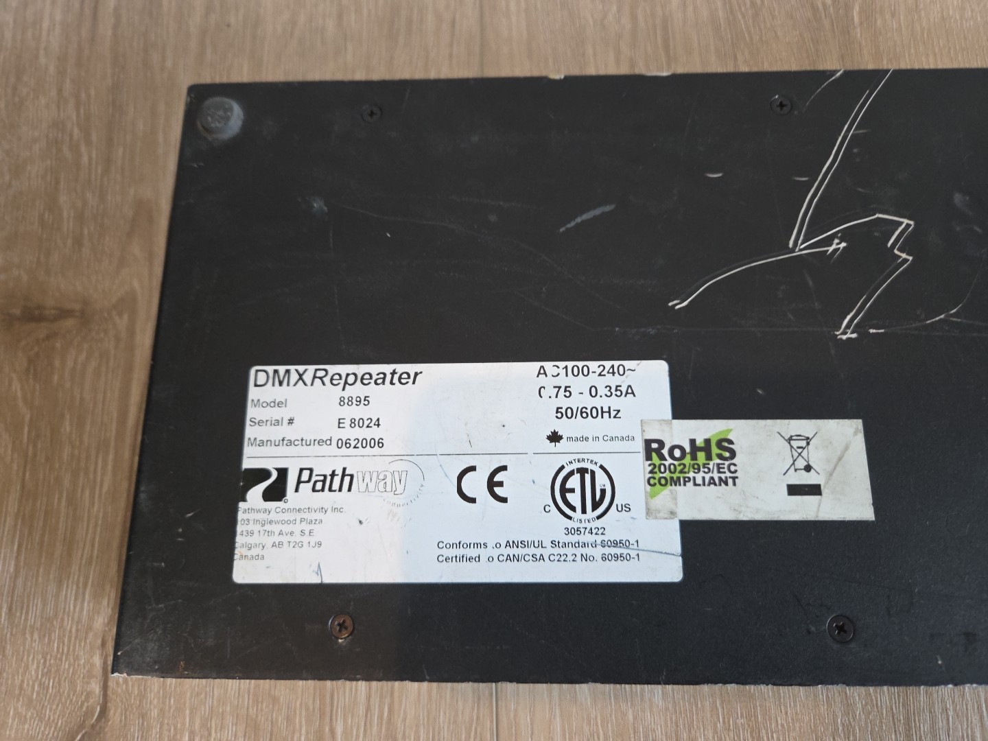 Pathway DMX Repeater Six Port DMX512 Splitter 8895